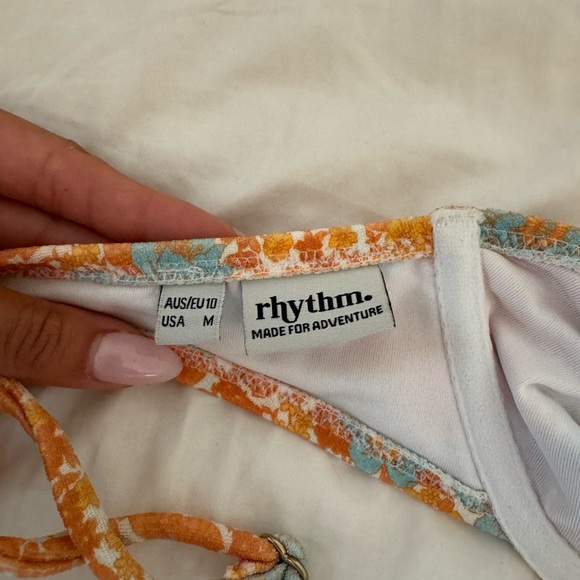 ASOS Rhythm bikini set in apricot floral - Picture 9 of 13